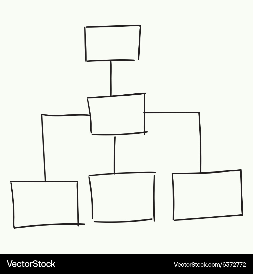 Abstract flowchart design vector image