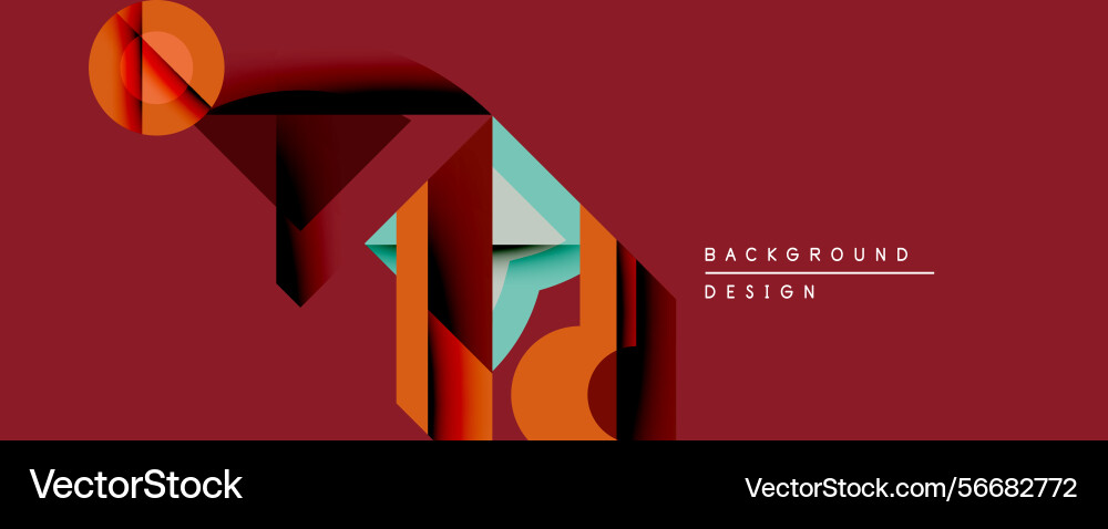Abstract geometric shapes overlap creating Abstract geometric shapes overlap creating Vector Image
