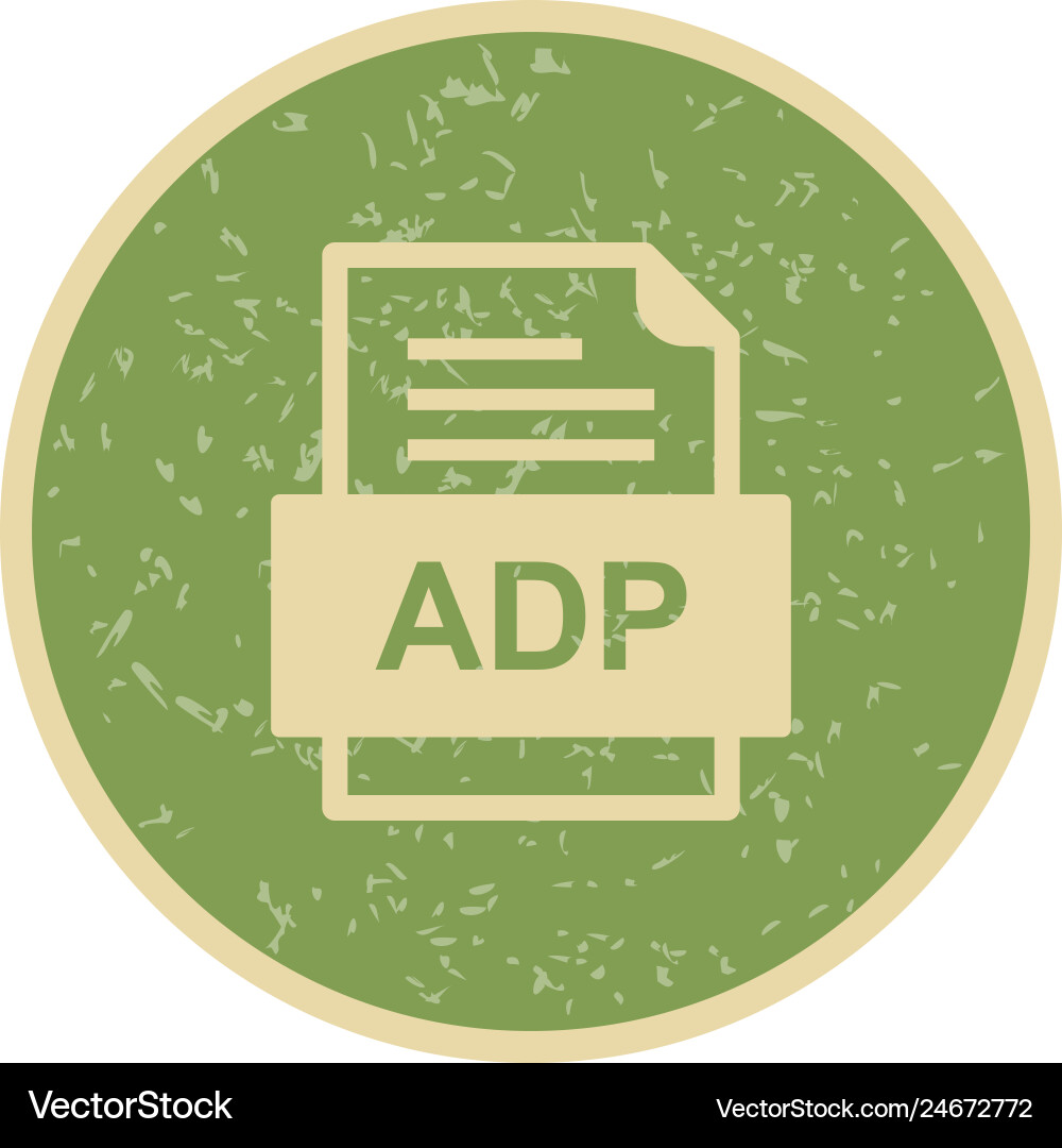 Adp file document icon Vector Image