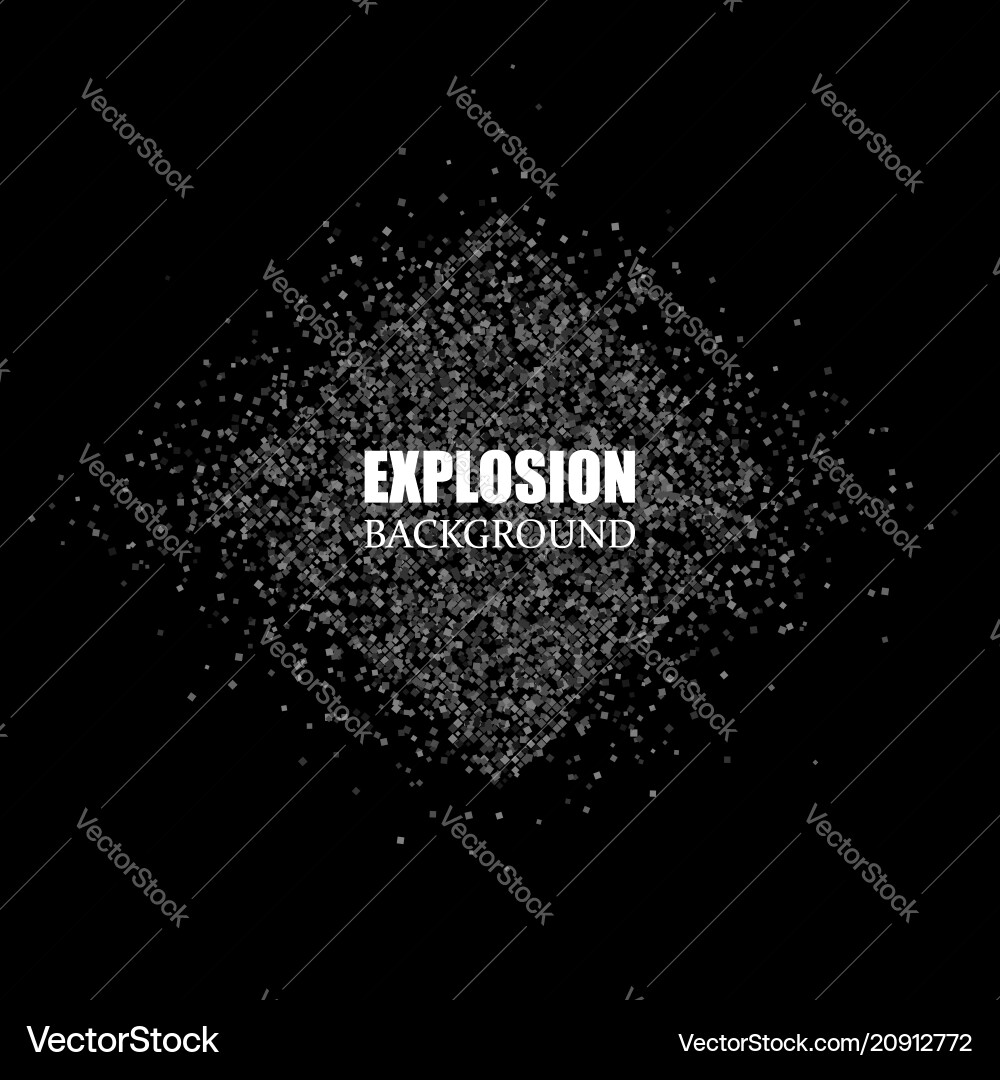 Dynamic Black Explosion Background Vector Image