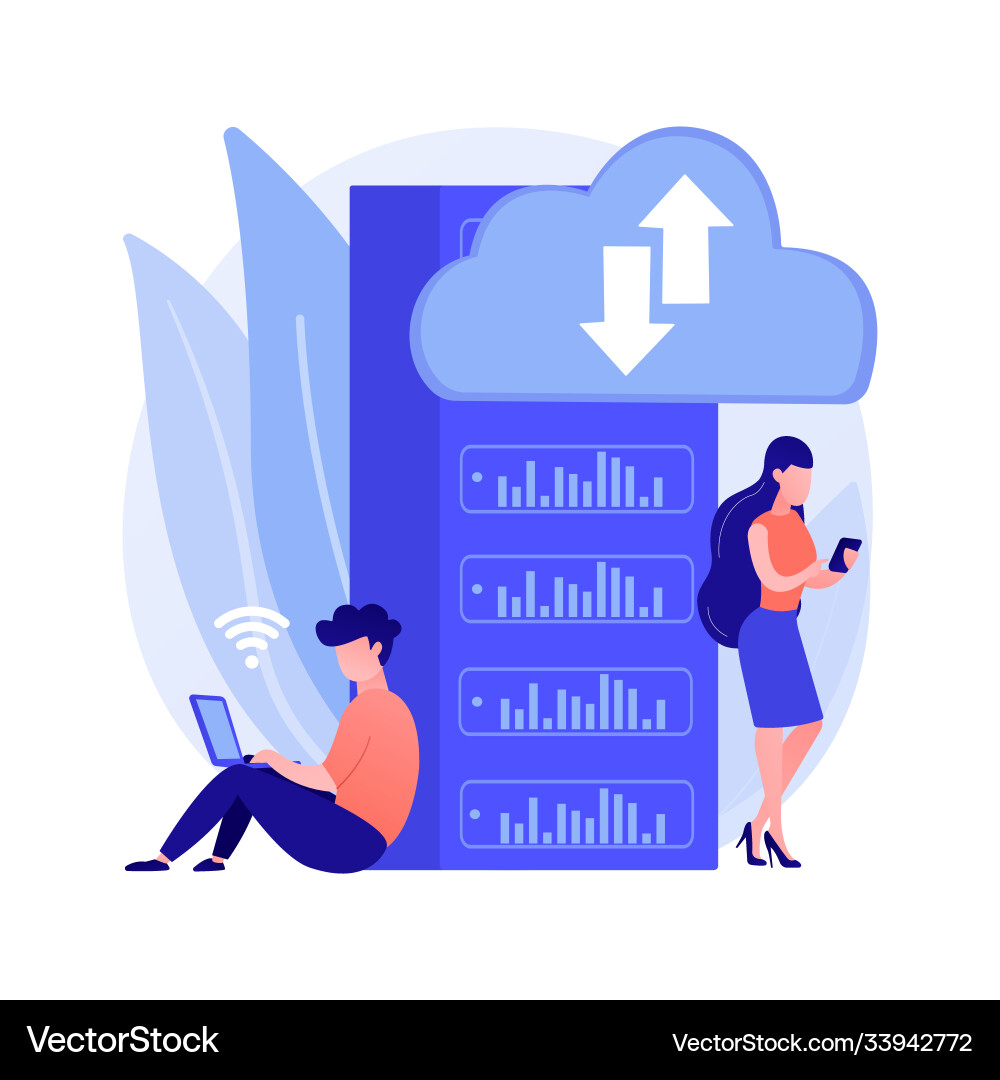 Edge computing abstract concept Edge computing abstract concept vector image