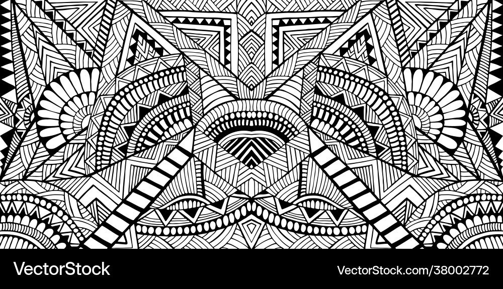 Intricate Maze Pattern vector image