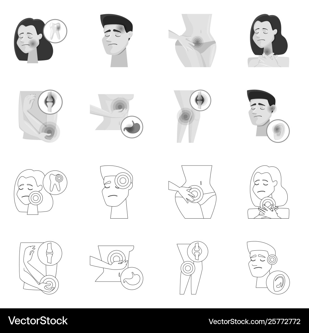 Isolated object hospital and rendering symbol Isolated object hospital and rendering symbol vector image