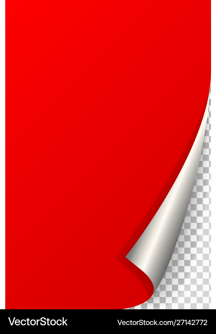 Page curl with shadow Vector Image