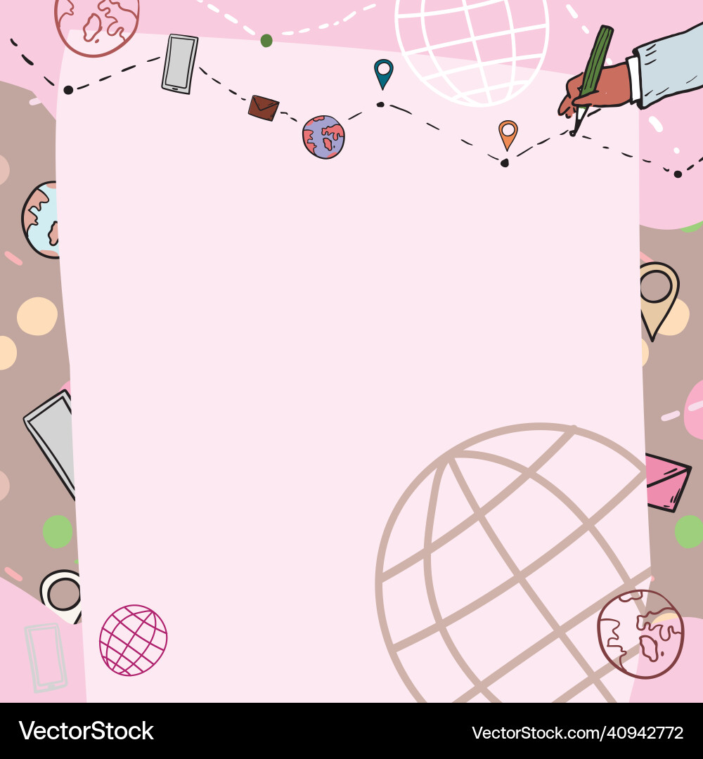 Plain whiteboard with hand drawing guide line Plain whiteboard with hand drawing guide line vector image