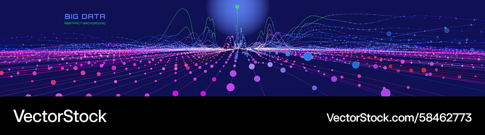 Abstract Data Analytics Background Vector Image