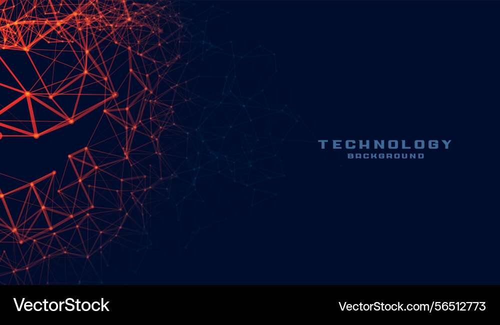 Abstract futuristic web technology background Vector Image