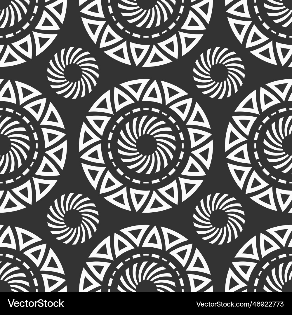 Abstract seamless pattern with round geometric Abstract seamless pattern with round geometric vector image