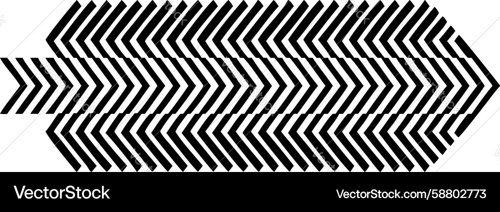 Chevron arrow design with sharp geometric pattern Vector Image