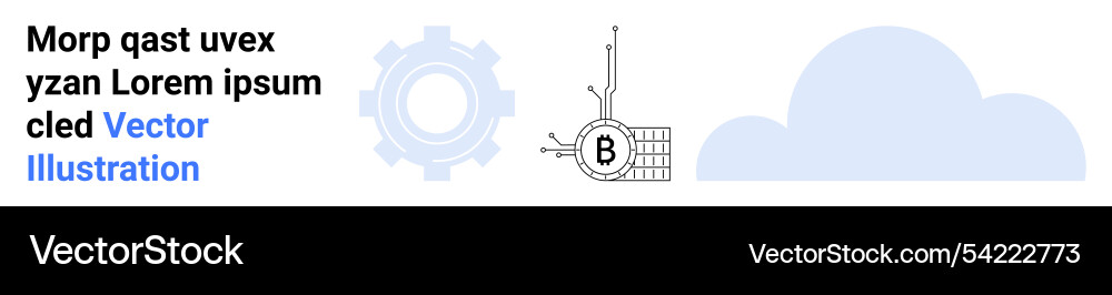 Cloud computing and ai technology elements Cloud computing and ai technology elements vector image