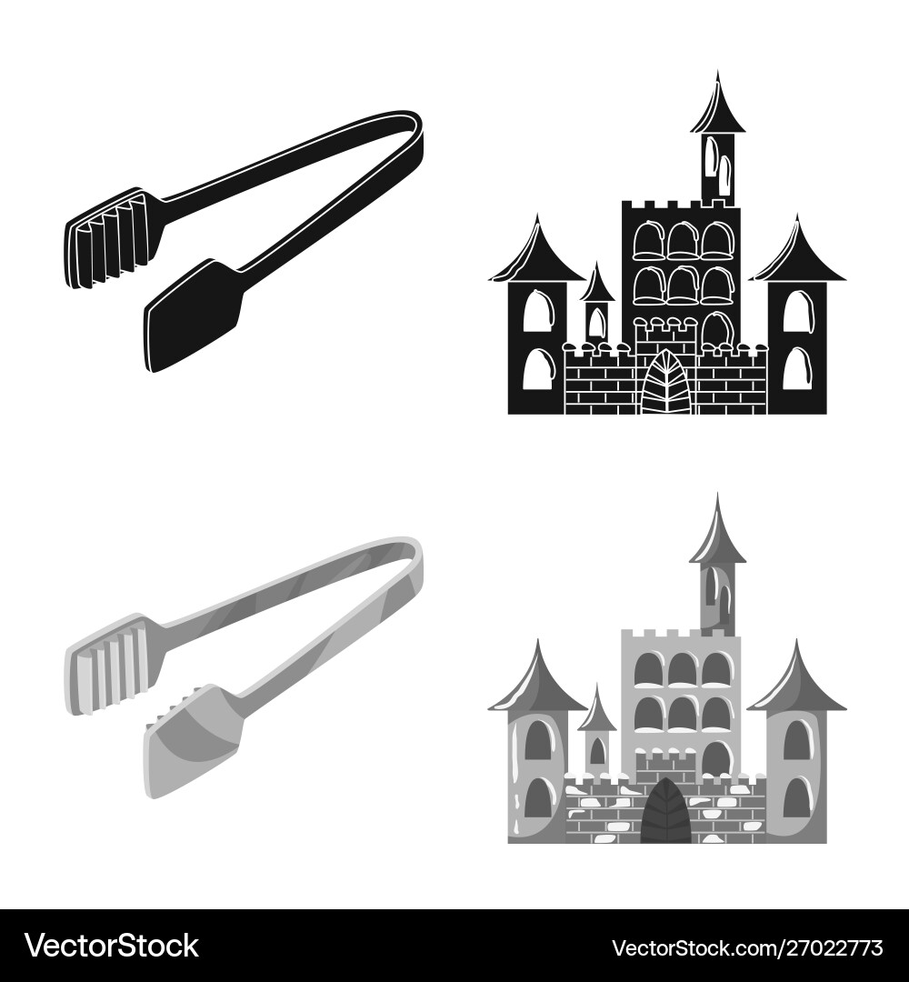 Isolated object texture and frozen sign set Vector Image