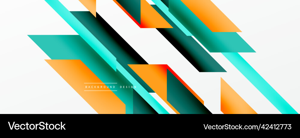 Minimal geometric abstract background dynamic 3d vector image