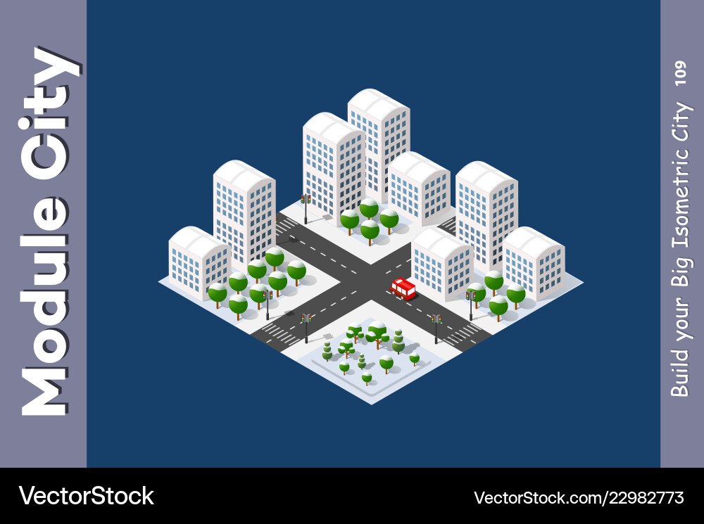 Set of isometric objects Set of isometric objects vector image