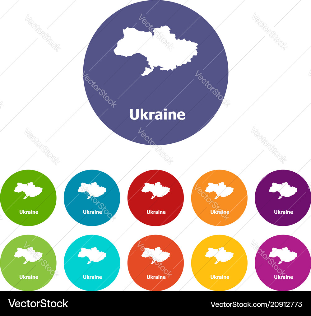 Ukraine map icon simple style Ukraine map icon simple style vector image