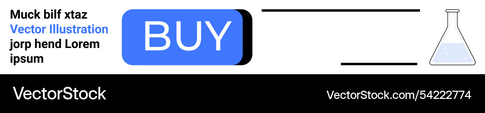 Digital purchase button with text block Vector Image