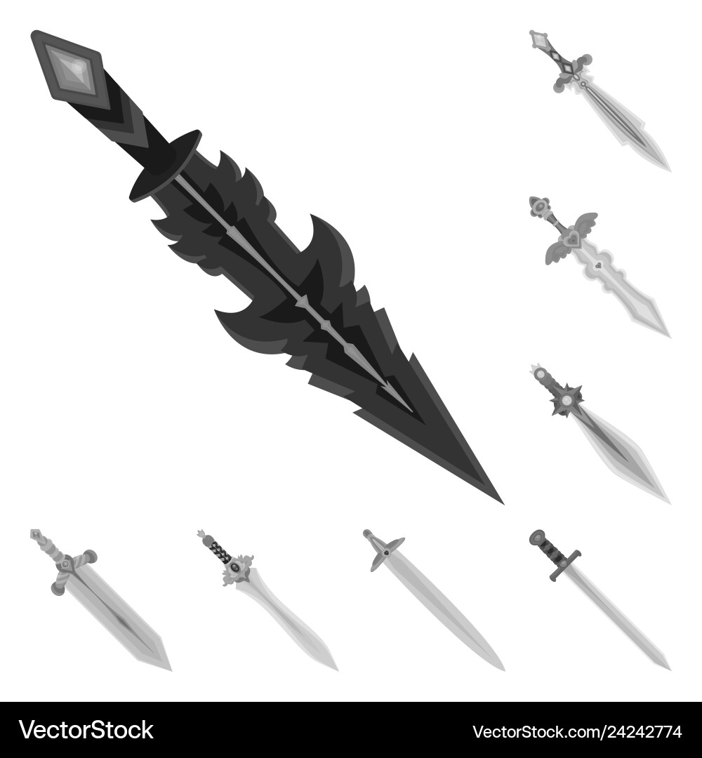 Isolated object of sharp and blade icon Isolated object of sharp and blade icon vector image