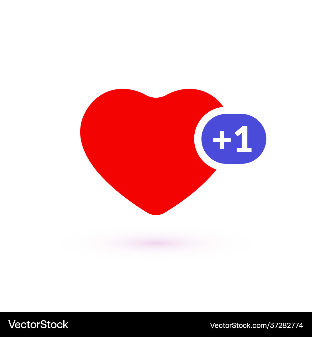 Like counter comment follower and notification Like counter comment follower and notification vector image