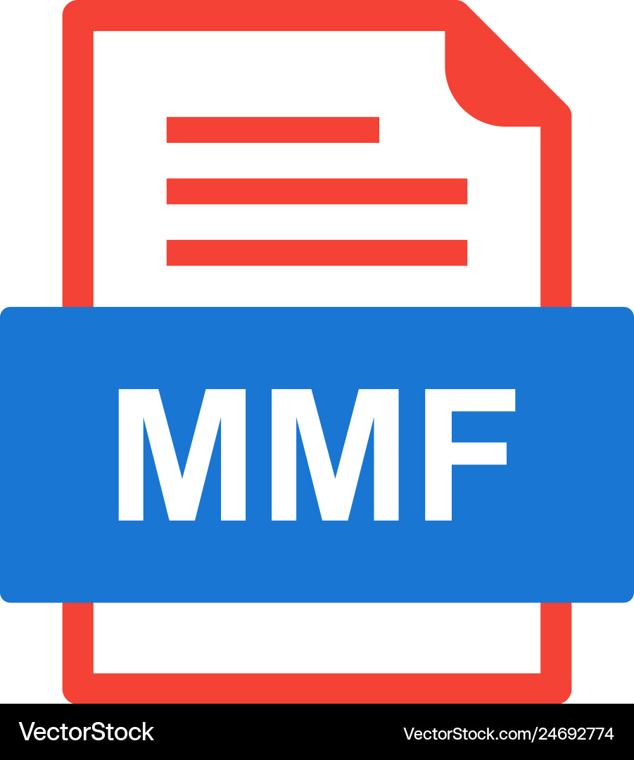 Mmf file document icon Vector Image