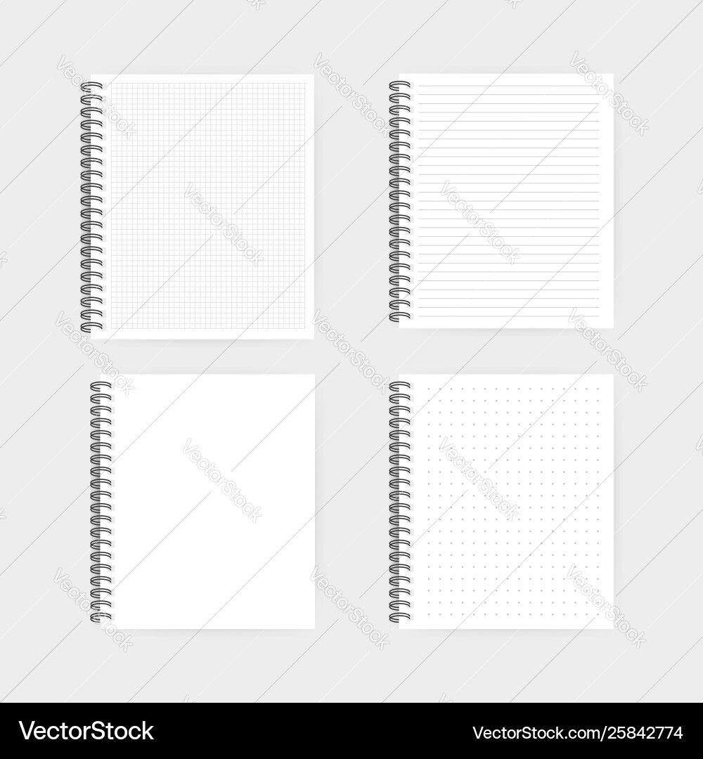Notebook mockup with place for your image text Notebook mockup with place for your image text Vector Image
