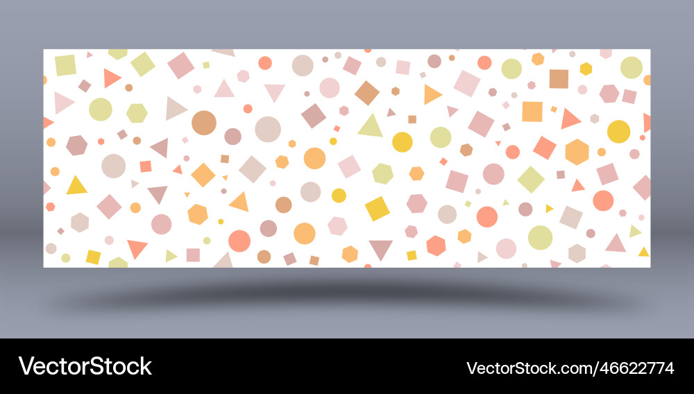 Seamless pattern of multicolored geometric shapes Seamless pattern of multicolored geometric shapes vector image