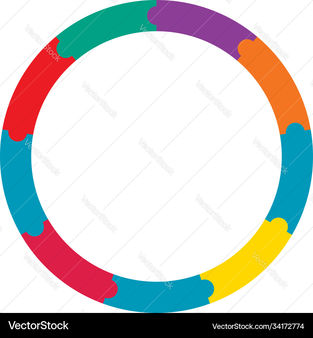 Segmented circles from 2 to 20 parts circular Segmented circles from 2 to 20 parts circular Vector Image