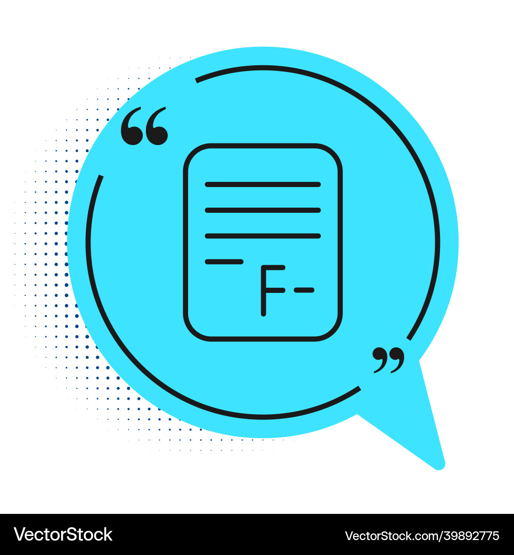 Black line exam paper with incorrect answers Black line exam paper with incorrect answers vector image