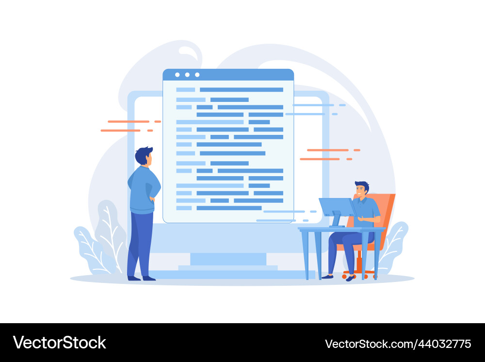Coding and website development technical support Coding and website development technical support vector image