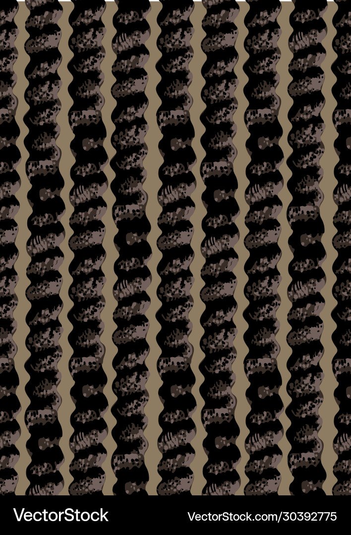 Dark Curly Column Pattern vector image