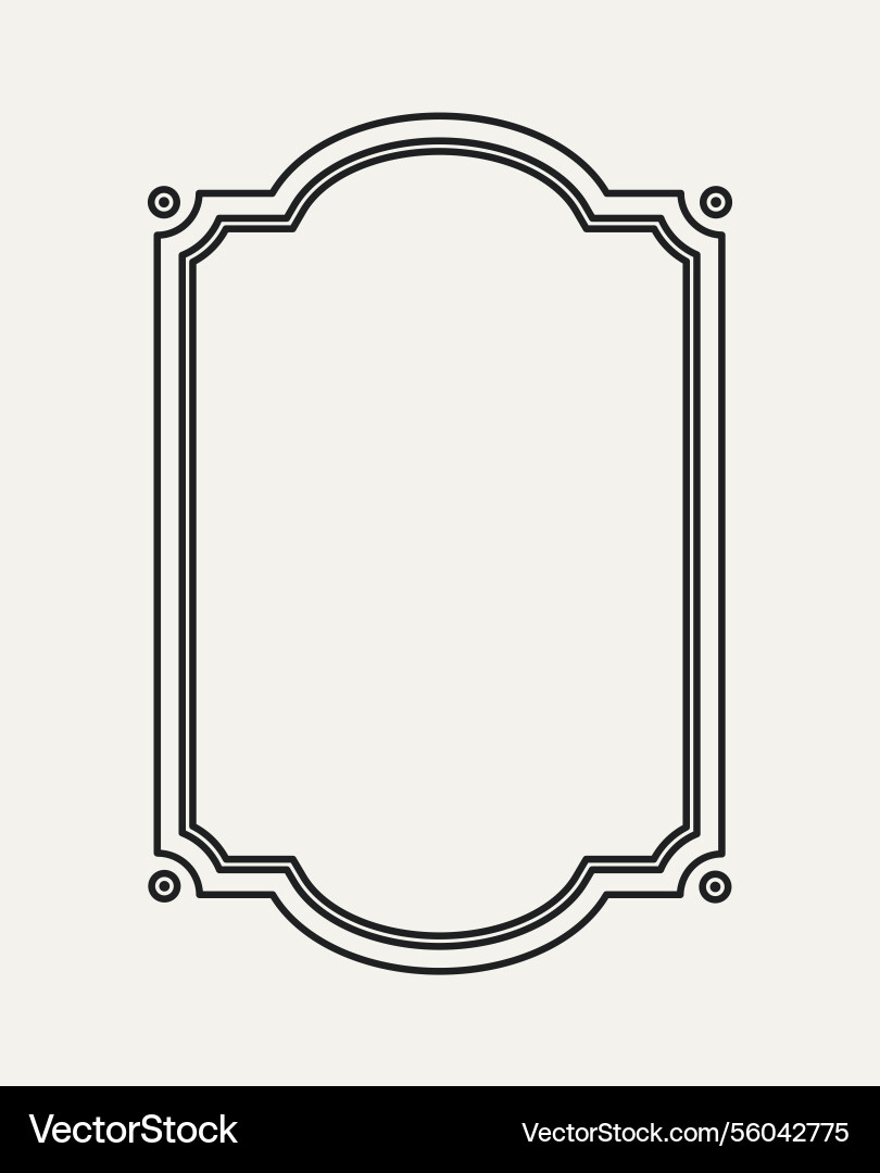 Frame border simple retro Vector Images \u0026 Graphics for Commercial Use |  VectorStock, image size:810x1080