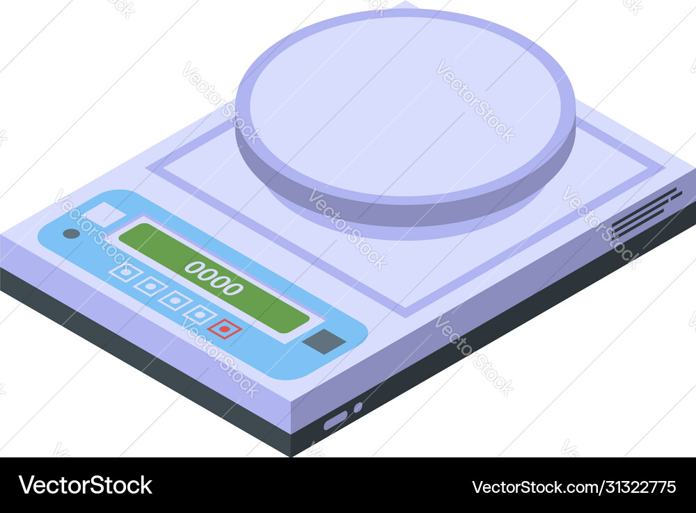 Elektronische Waagen Icon isometrischen Stil Elektronische Waagen Icon isometrischen Stil vektorbild