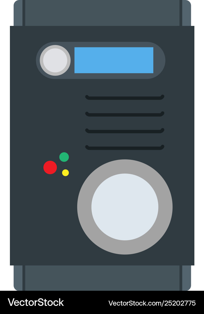 Intercom system design button bell device icon Intercom system design button bell device icon vector image