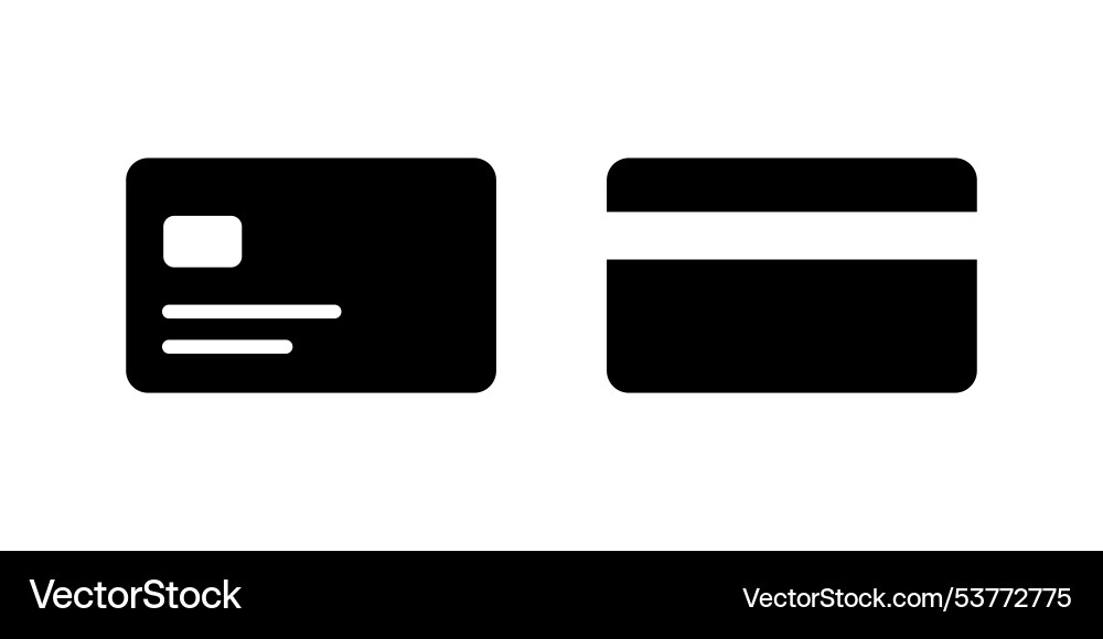 Kreditkartensymbol und Atm Design Kreditkartensymbol und Atm Design vektorbild
