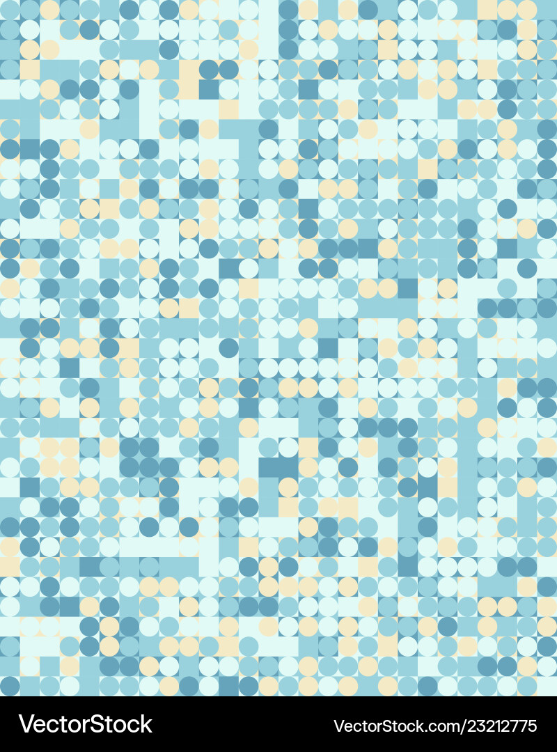 Pattern with colorful squares and round Pattern with colorful squares and round vector image