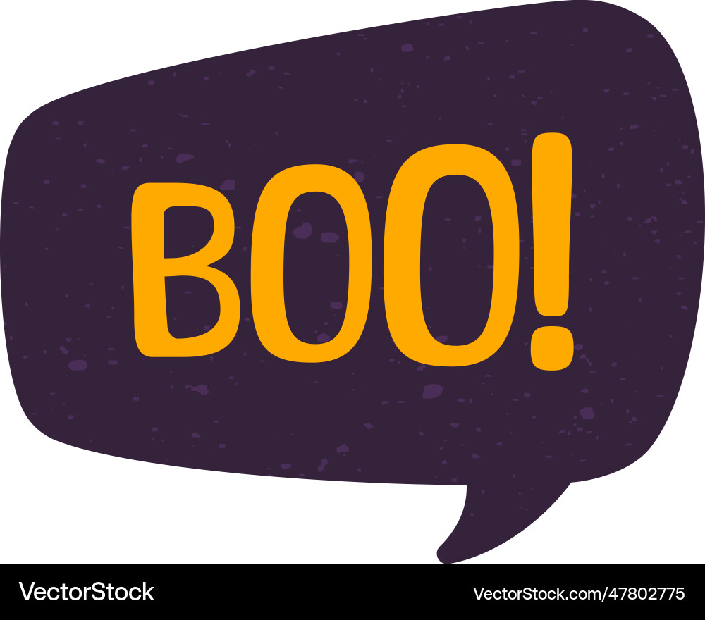 Speech bubble with text boo sound effect digital Speech bubble with text boo sound effect digital Vector Image
