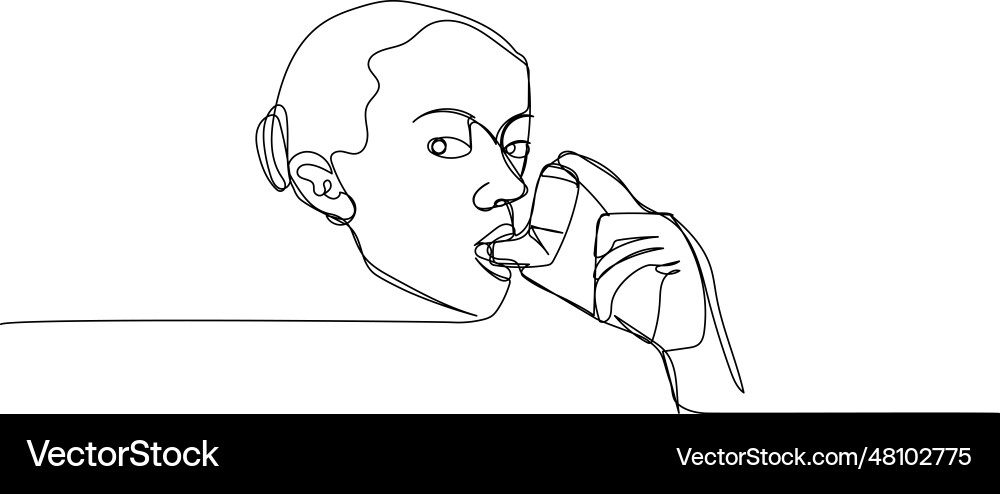 Using inhalers to treat asthma asthmatics Using inhalers to treat asthma asthmatics vector image