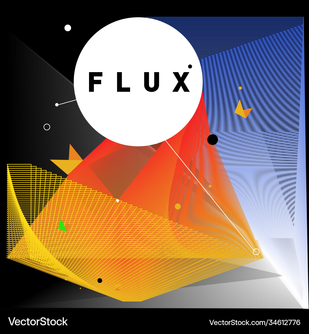 3d colorful wave background dynamic flux effect 3d colorful wave background dynamic flux effect vector image