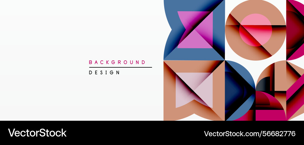 Abstract geometric design features overlapping Abstract geometric design features overlapping vector image