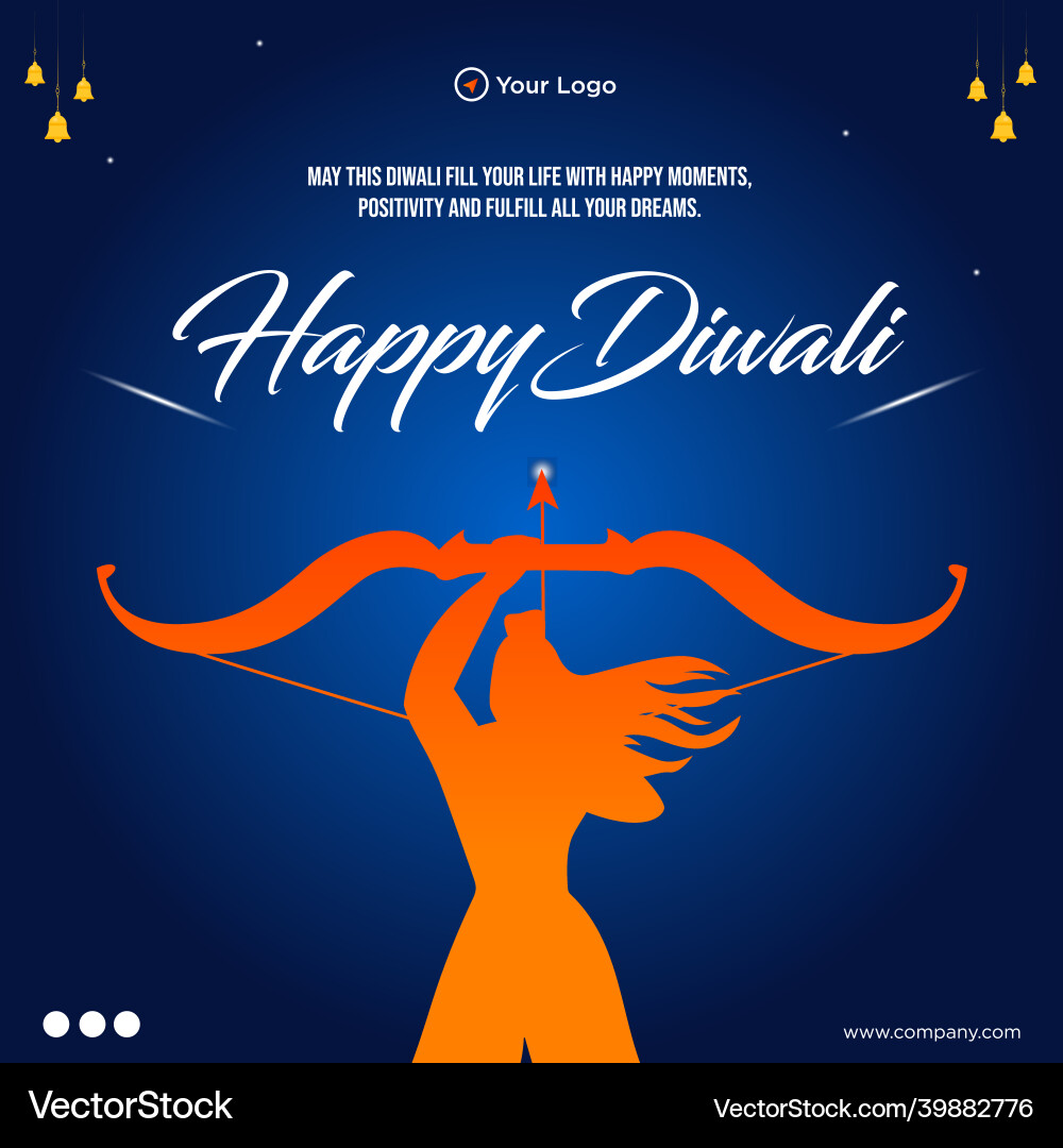 Banner design of happy diwali Banner design of happy diwali Vector Image