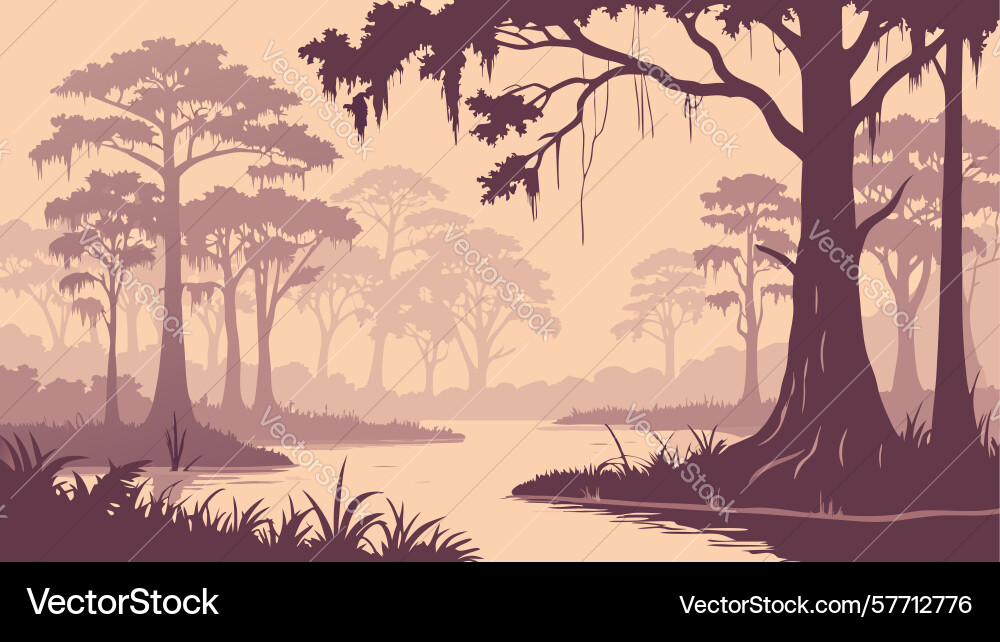 Mystical forest path with glowing trees enchanted Vector Image
