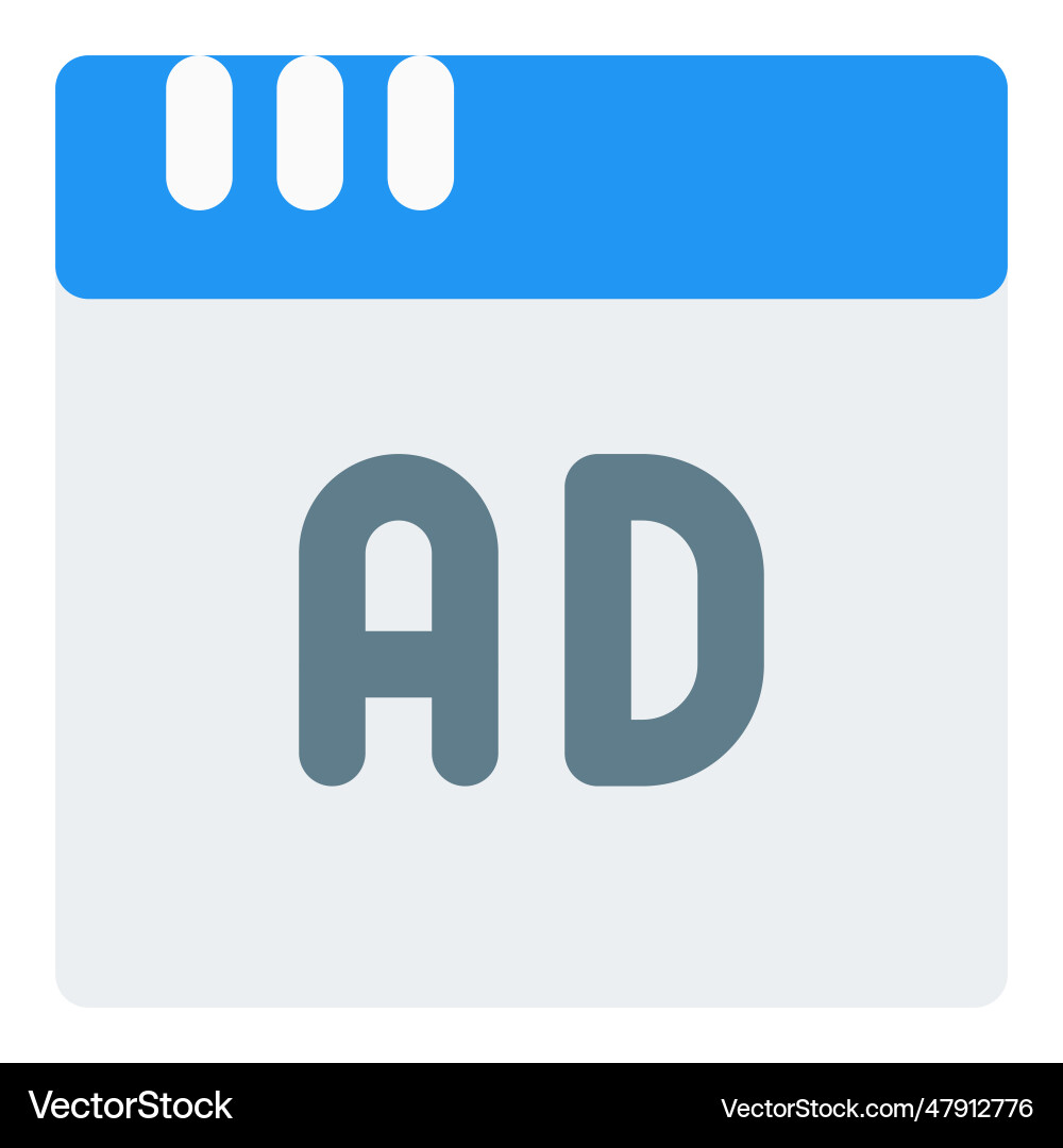 On website an advertisement appears as pop-up Vector Image
