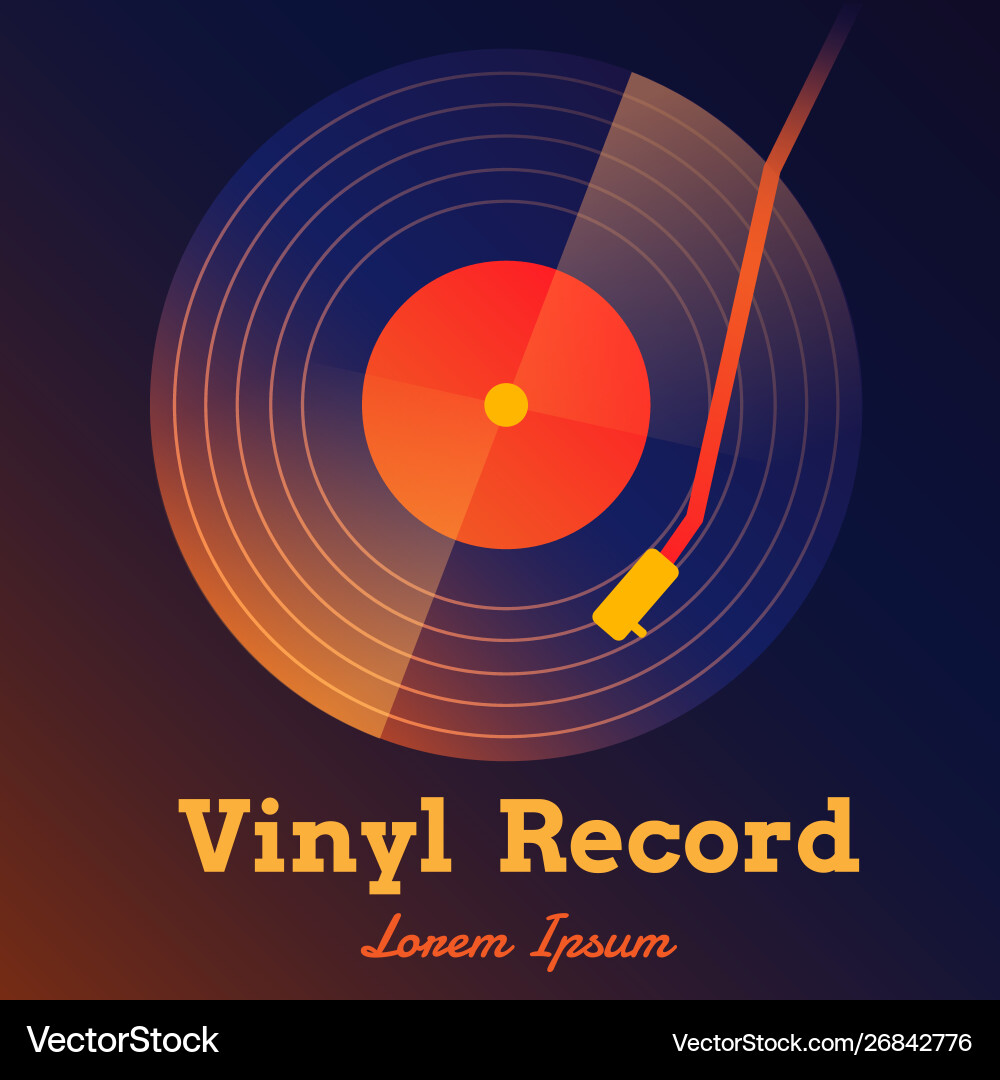 Vinyl-Aufzeichnung Musik abstrakt mit Gradienten Vinyl-Aufzeichnung Musik abstrakt mit Gradienten vektorbild