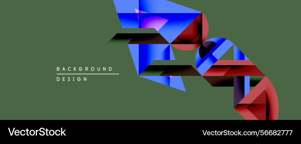 Abstract geometric shapes overlap creating Abstract geometric shapes overlap creating Vector Image