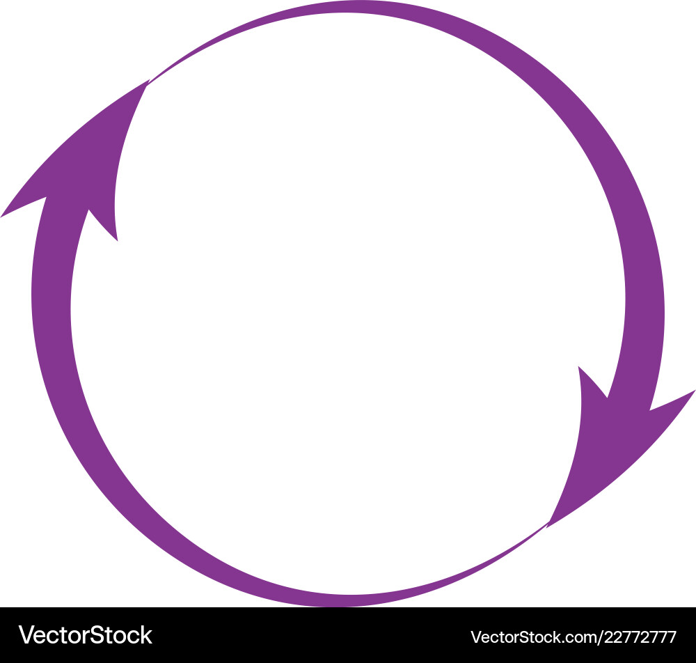 Arrow circle graphic design template Vector Image