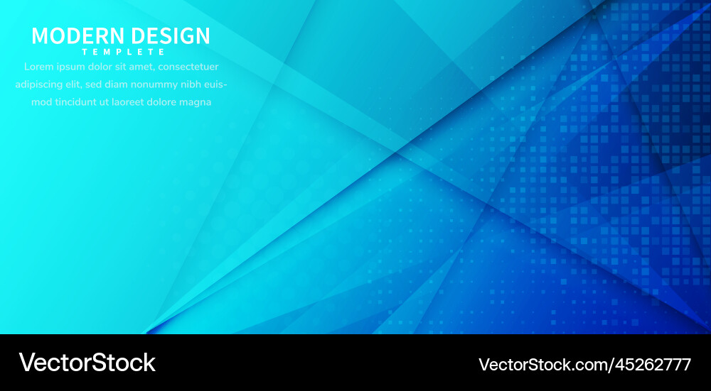 Blue Gradient Overlapping Triangles vector image