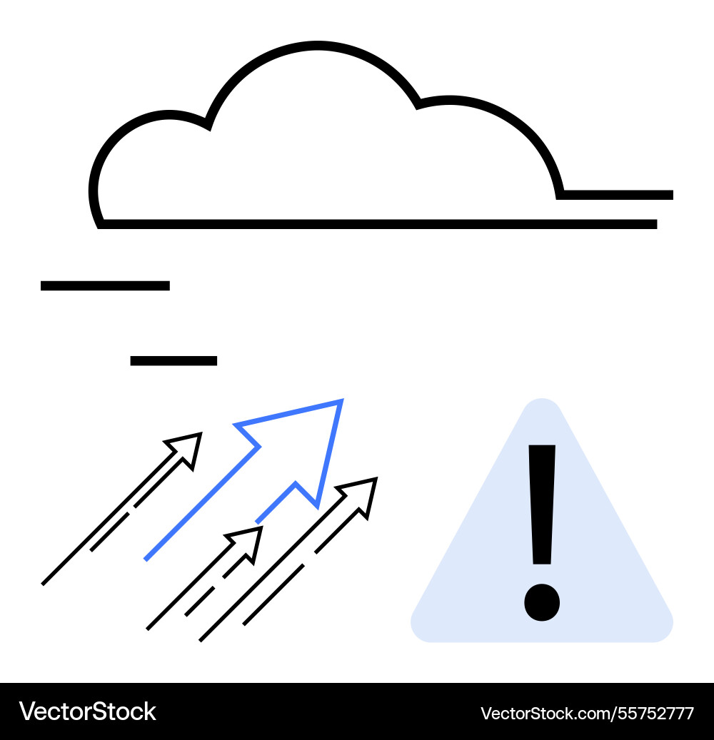 Cloud computing trends data flow acceleration Vector Image
