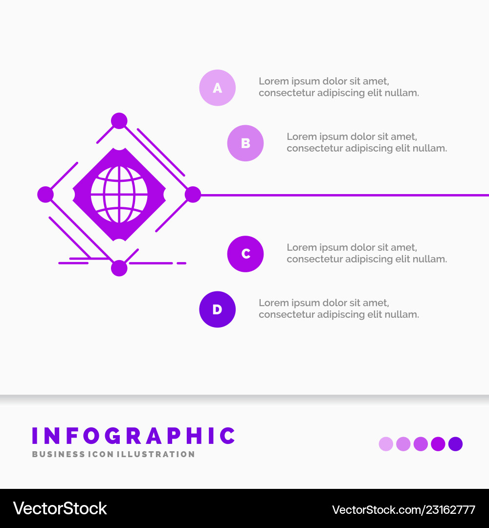Complex global internet net web infographics Vector Image