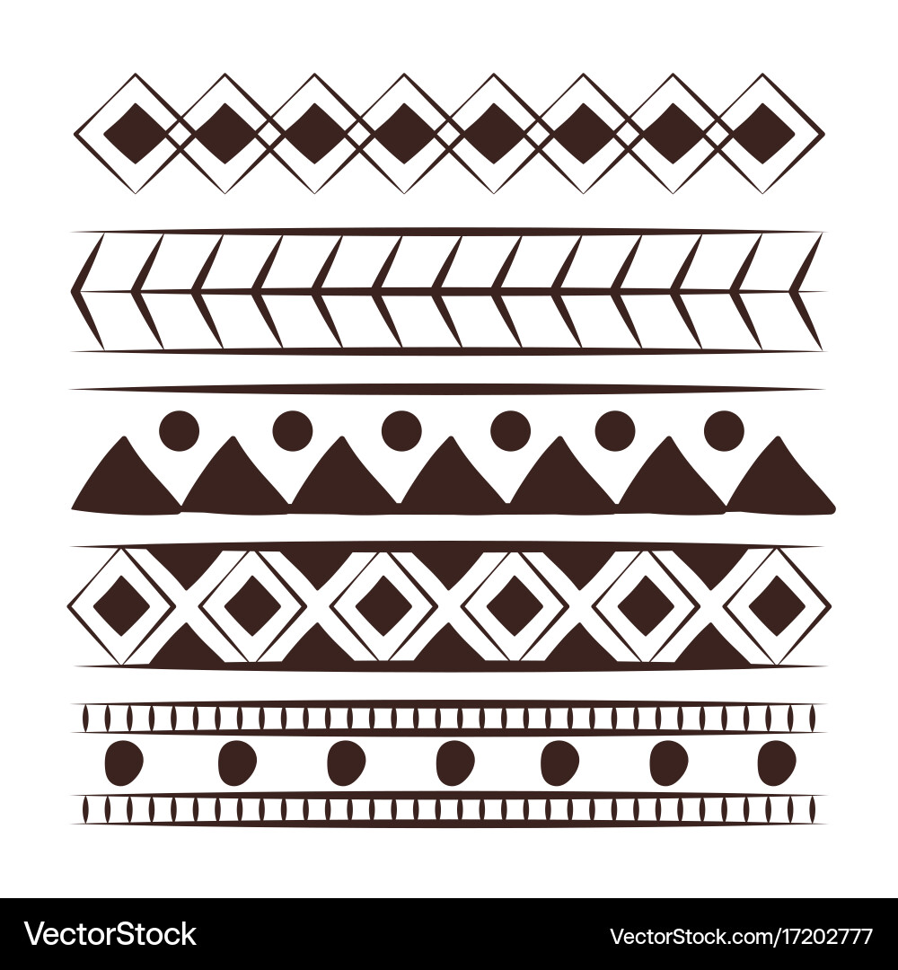Decorative boho pattern background Vector Image