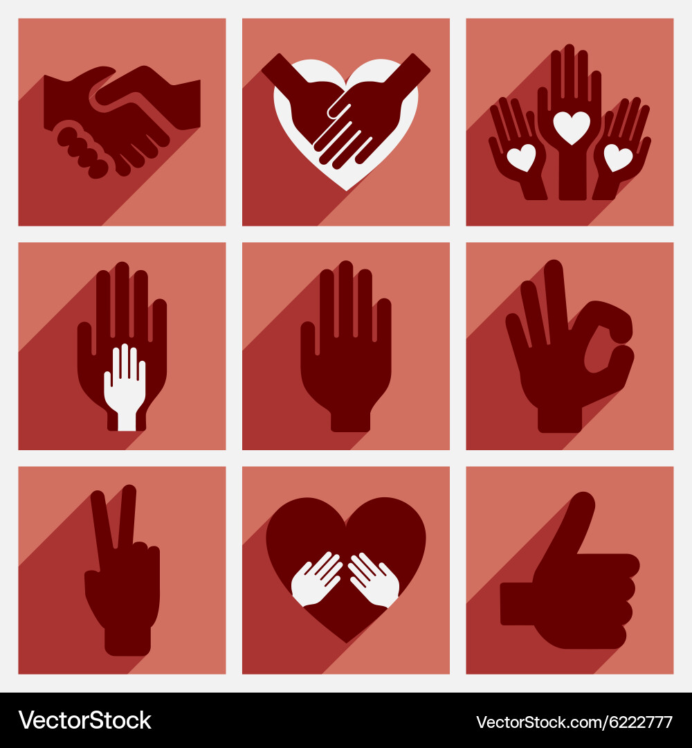 Flat with shadow concept and mobile application vector image