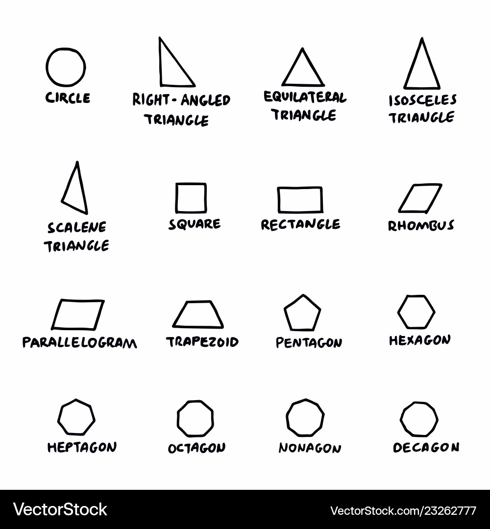 Greometric Form Geometric forms set Royalty Free Vector Image - VectorStock