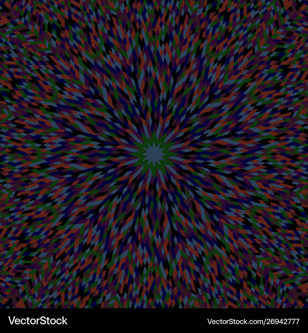 Geometrical dynamic abstract circular burst vector image